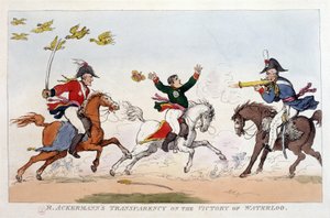 Angol rajzfilm I. Napóleonról - I. Napóleonban, karikatúrák, dummy gyűjtemény. 1814 - 1815. B.H.V.P. alkotó: Unknown artist