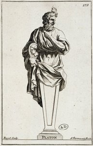 Platón szobrának metszete alkotó: Unknown artist