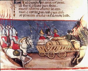 Belépés Spanyolországba (miniatűr alkotó: Unknown artist