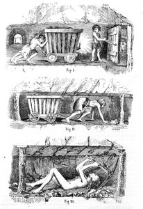Gyermekmunka kizsákmányolása az angol szénbányákban alkotó: Unknown artist
