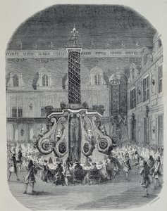 XIV. Lajos ünnepe (lakoma a versailles-i márványudvarban). alkotó: Unknown artist