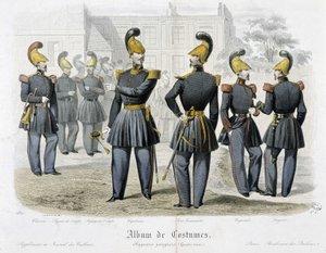 Tűzoltók egyenruhában – „” jelmezek albumában”” alkotó: Unknown artist