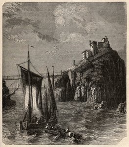 Fort de Bertheaume - Plougonvelin - Finistere - "" PATRIE" metszet" - FRANCIAORSZÁG PECTURESSE LEÍRÁSA 6 KÖTETÉSBEN LUCIEN HUARD - 19. század vége alkotó: Unknown artist