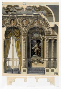 Foyer de la Danse az Opera Garnierben – kromolitográfiája, 19. század vége alkotó: Unknown artist