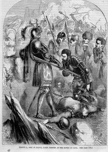 I. Francois fogságba esett a páviai csatában (1525) alkotó: Unknown artist