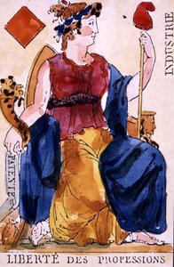 A szakmák szabadsága – Forradalmi játékkártya alkotó: Unknown artist