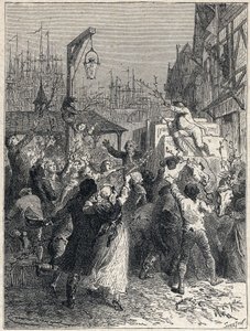 Francia forradalom: Honore Gabriel (Honore-Gabriel) Riqueti, Mirabeau grófja (1749-1791) diadala 1789-ben lépett be Marseille városába. Metszet 1889-ből. Magángyűjtemény. alkotó: Unknown artist