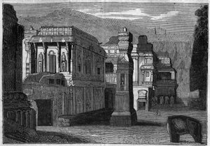 Az indiai Kailasha monolit templomából (8. század). alkotó: Unknown artist