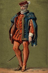 Gaspard de Coligny (1519-1572), Franciaország tengernagya. alkotó: Unknown artist