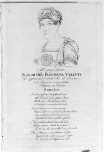 Giovanni Battista Velluti (1781-1861), utolsó kasztrált opera. alkotó: Unknown artist