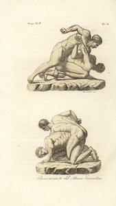Görög sportolók a Pankration harcművészetében alkotó: Unknown artist