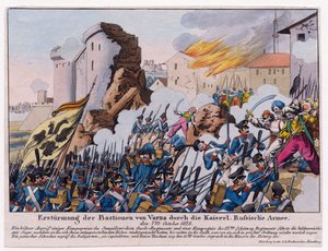 Guerre russo-turque de 1828-1829 – Az orosz hadsereg megrohanta Várna bástyáit 1828 szeptemberében az Anonymous által alkotó: Unknown artist
