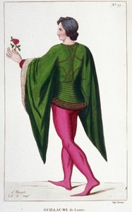 Guillaume de Lorris, francia költő (1200-1240). alkotó: Unknown artist