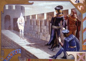Hamlet spektruma. 19. századi kromolitográfia. alkotó: Unknown artist