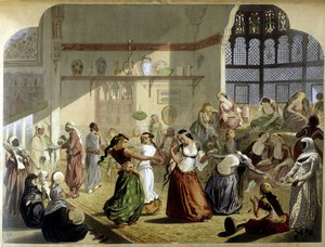 Hárem - a „” Modern Egyiptomban”, c. 1870. alkotó: Unknown artist