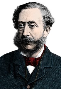 Henry Howard Molyneux Herbert, Carnarvon 4. grófja (1831-1890) - Henry Herbert, Carnarvon 4. grófja (1831-1890) portréja - Metszet alkotó: Unknown artist
