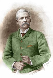 Henry Morton Stanley (1841-1904) Kairóban 1890.01.17-én. Brit újságíró és felfedező. századi metszet. alkotó: Unknown artist