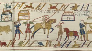 Itt van Wadard, Bayeux gobelin (gyapjú hímzés vászonra) alkotó: Unknown artist