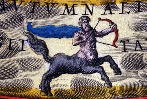 Horoszkóp: az állatöv jegye, a Nyilas. alkotó: Unknown artist