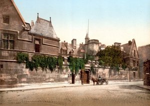 Hotel de Cluny Párizs - fotokróm, 1900 körül. alkotó: Unknown Artist