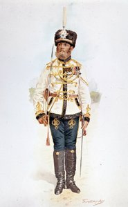 Az orosz gárda huszárja II. Miklós alatt alkotó: Unknown artist