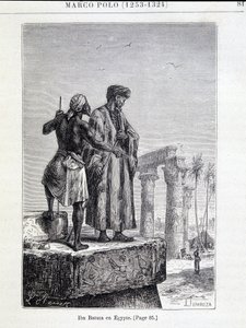 Ibn Battuta (1307-1377) Egyiptomban – Jules Verne „A Föld felfedezése” című művében alkotó: Unknown artist