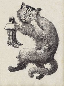 Illusztráció: Charles Perrault (1628-1703) francia író „Le chat Botte” című meséje. Névtelen illusztráció. Képek Marcel Vagne, Jarville Nancy, dátum nélküli (19. század vége). alkotó: Unknown artist