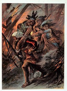 F. Cooper „” bőrharisnya” illusztrációja alkotó: Unknown artist