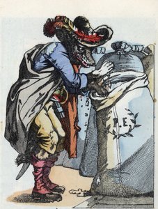 A „Compere le Loup, Maitre Renard, Comere la Chevre et ses petits biquets” című mese illusztrációja Jean de la Fontaine meséje után. A „” Mesék otthonról a kicsiknek” c. századi névtelen metszet. alkotó: Unknown artist