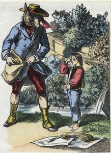 Illusztráció a „Jó anya bárány” című meséhez. A „” Mesék otthonról a kicsiknek” c. századi névtelen metszet. alkotó: Unknown artist