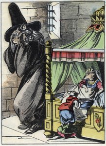 A „Szörnyű Raminagrobis és az egerek” című mese illusztrációja” karakter Jean de la Fontaine meséit rajzolja. A „” Mesék otthonról a kicsiknek” c. századi névtelen metszet. alkotó: Unknown artist