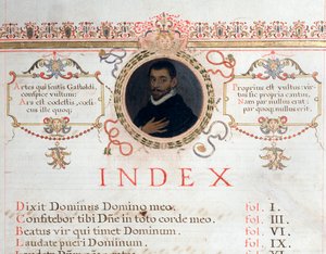 Indexoldal Giovanni Giacomo Gastoldi portréjával alkotó: Unknown artist