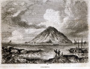 Stromboli szigete a XIX. alkotó: Unknown artist