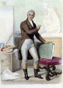 Jacques Louis David francia festő és karikaturista (1748-1825) Ed. Mennechetben, „Le Plutarque francais”” alkotó: Unknown artist