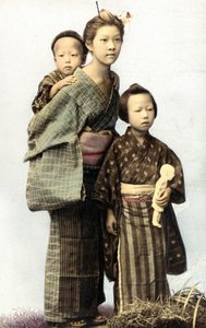 Japán gyerekek, 19. század vége alkotó: Unknown artist