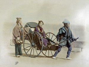 Japán riksa, 1900 körül alkotó: Unknown artist