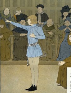 Jeanne of Arc megesküdött a tárgyalásán – Maurice Boutet de Monvel alkotó: Unknown artist