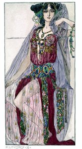 Kundry jelmezek Richard Wagner "Parsifal" című operájához. Bécs alkotó: Unknown Artist