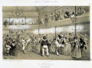 La Courtille: népbál – XIX alkotó: Unknown artist