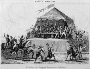 La patrie en veszély – Önkéntes besorozás. alkotó: Unknown artist