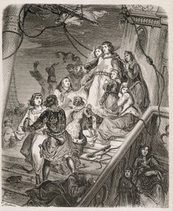 La galère de Saint Louis - „Pápák, királyok, királynék, császárok története évszázadokon át” című könyvében, Maurice Lachatre 1857-ben alkotó: Unknown artist
