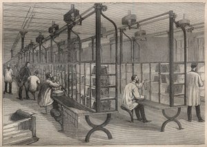 Levélposta: a borítékok válogatása a párizsi Hotel des Postsban – gravírozás „La Science francaise”-ben” alkotó: Unknown artist
