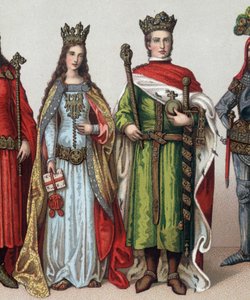 II. László vagy V. Jagellon (1350-1434), litván nagyherceg és lengyel király. századi kromolitográfiája. alkotó: Unknown artist