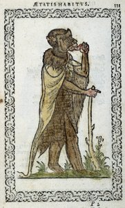 Az álló monge – Jean Sulperius „Habits et effigies” című könyvében alkotó: Unknown artist