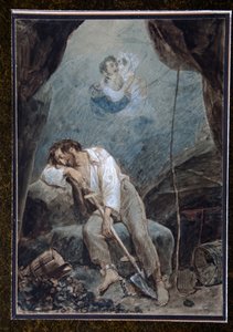 Le rêve de Volkonski (Volkonszkij álma) – Szergej Grigorjevics Volkonszkij (1788-1865), az orosz császári hadsereg vezérőrnagyát és dekabristát 20 év börtönre ítélték, és 1832-ben internálták Chita erődjébe, és a bányákban dolgozott. alkotó: Unknown artist