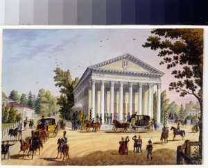Nyári színház a szentpétervári Kamenny-szigeten (Marie Taglioni albuma alkotó: Unknown artist