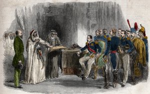 III. Napóleon felszabadította Abd-el-Kadert Amboise kastélyából alkotó: Unknown artist