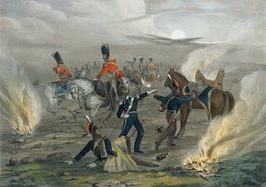 ?Élet a táborban Sebastopol előtt. 4. szám Az éjféli ébresztő?, 1854 körül alkotó: Unknown