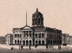 Liverpool, Anglia: kilátás a városházára. in "" A világ 168 nézetet szemléltet"" Keltezés nélküli (19. század vége) alkotó: Unknown artist
