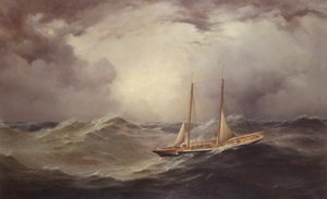 Livónia az orrárboc elvesztése után az Atlanti-óceán közepén, 1871 alkotó: Unknown